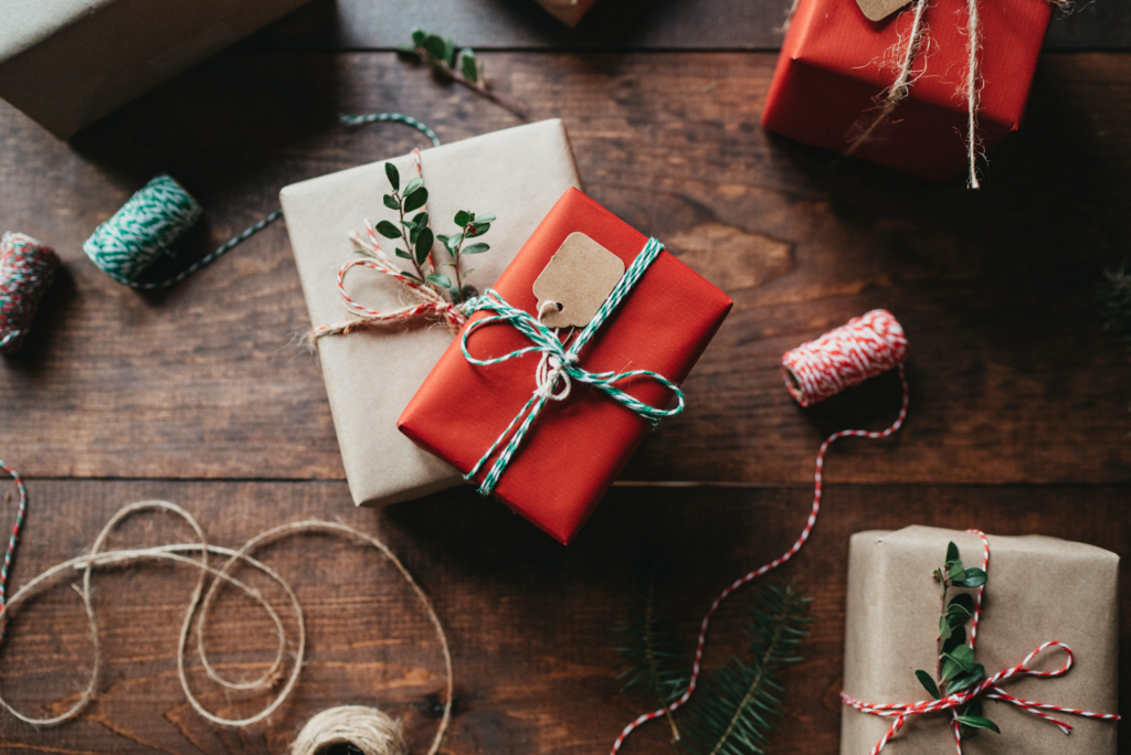 holiday gifts nicely wrapped